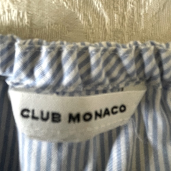 Club Monaco Baby Blue Balloon Sleeve Shirt Size: M - Picture 5 of 7